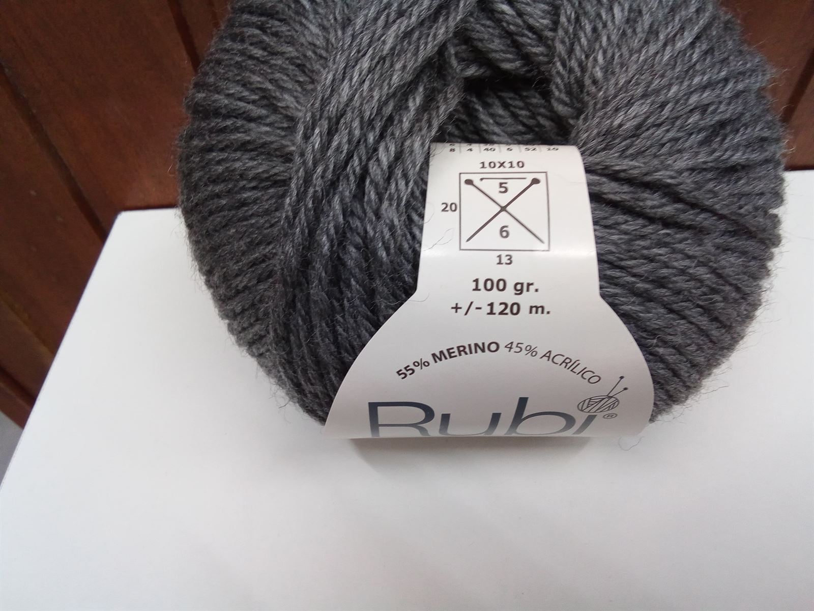 Rubí extra merino color gris - Imagen 2