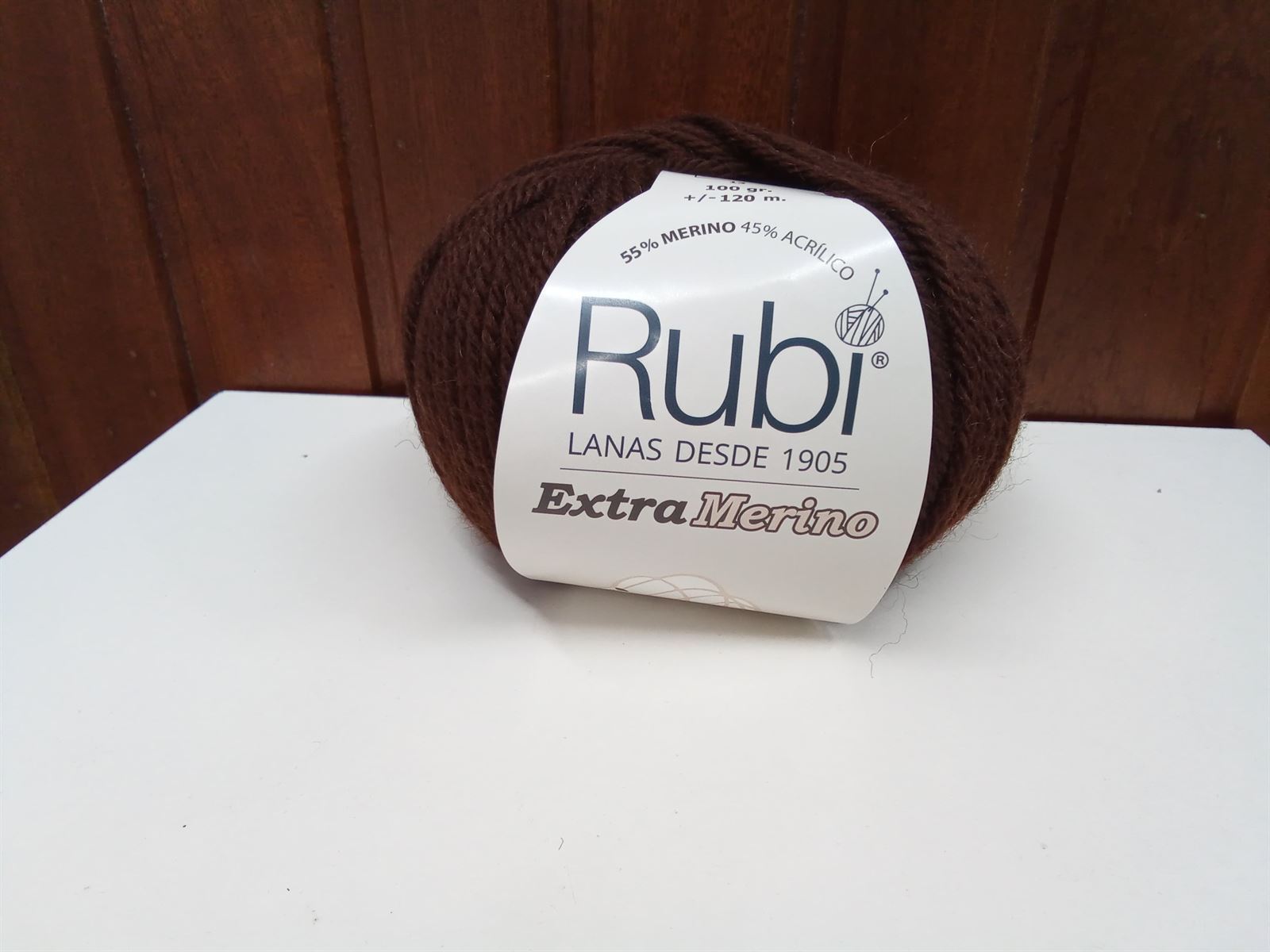 Rubí extra merino color marrón - Imagen 1