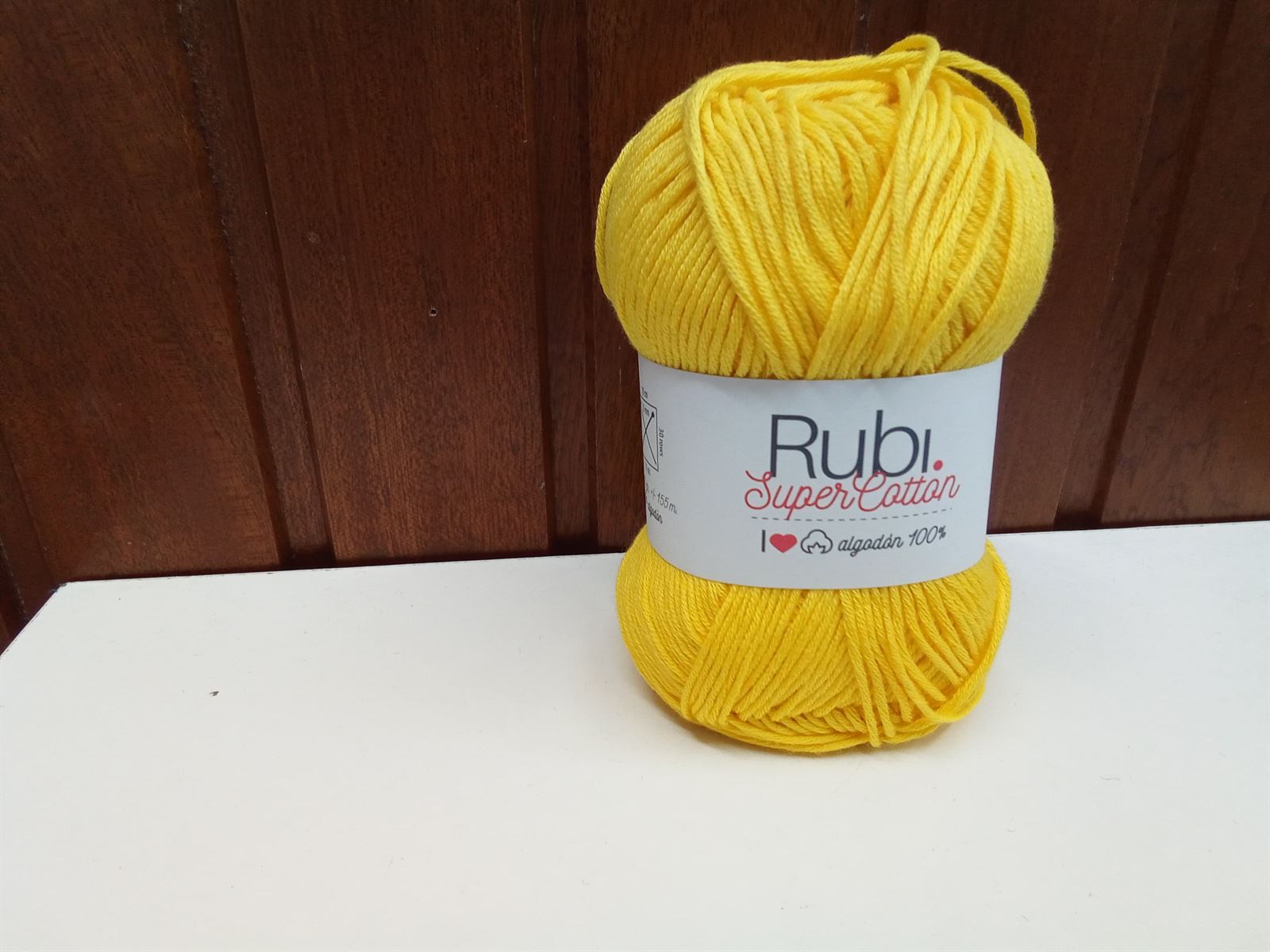 Rubí super cotton color amarillo - Imagen 1